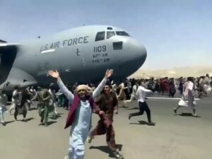 Kabul airport plunges into chaos as Taliban patrols capital