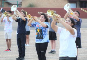 Odessa High marching band practice