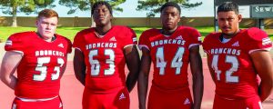 HIGH SCHOOL FOOTBALL: Front four the first line of defense for Bronchos