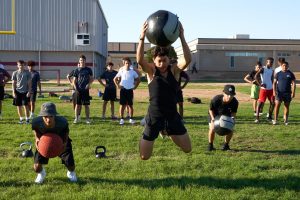 MISD football teams modify practices because of high heat