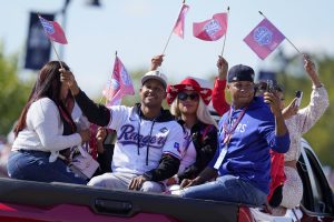 Texas Rangers and their fans celebrate World Series title with parade in Arlington