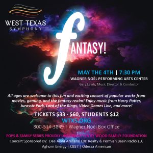 Fun and fantasy to headline West Texas Symphony’s season finale
