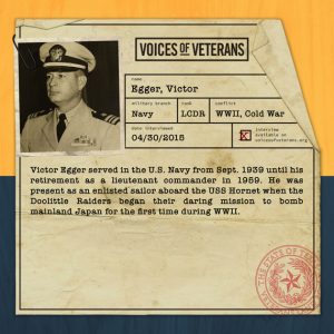 The story of Texas Veteran Victor Egger
